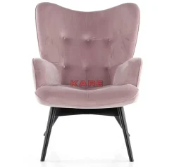 KARE Design Sessel-Sessel Black Vicky Velvet Rose