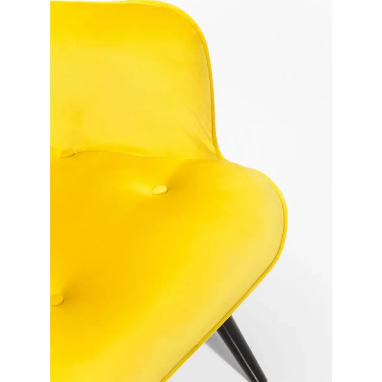 KARE Design Sessel-Sessel Black Vicky Velvet Yellow