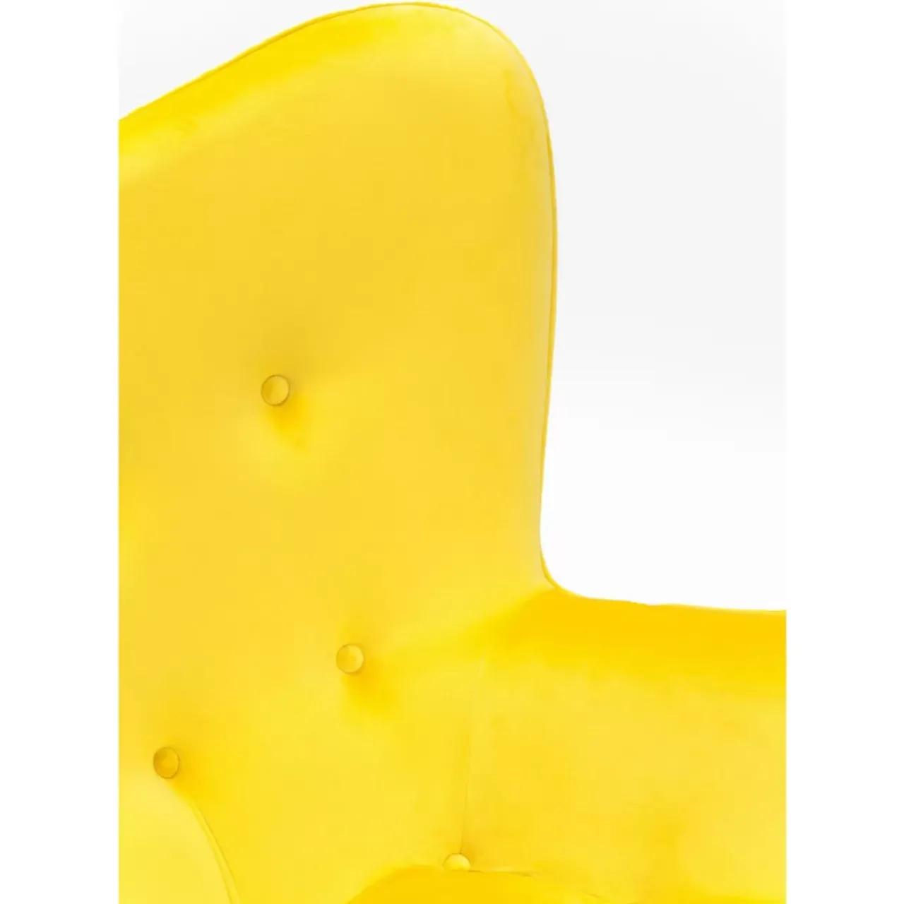 KARE Design Sessel-Sessel Black Vicky Velvet Yellow