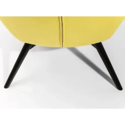 KARE Design Sessel-Sessel Black Vicky Velvet Yellow