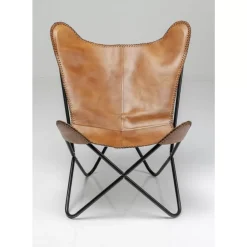 KARE Design Sessel-Sessel California Leder Braun