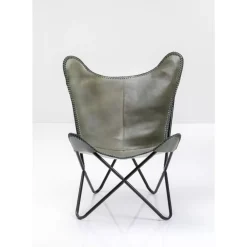 KARE Design Sessel-Sessel California Leder Khaki