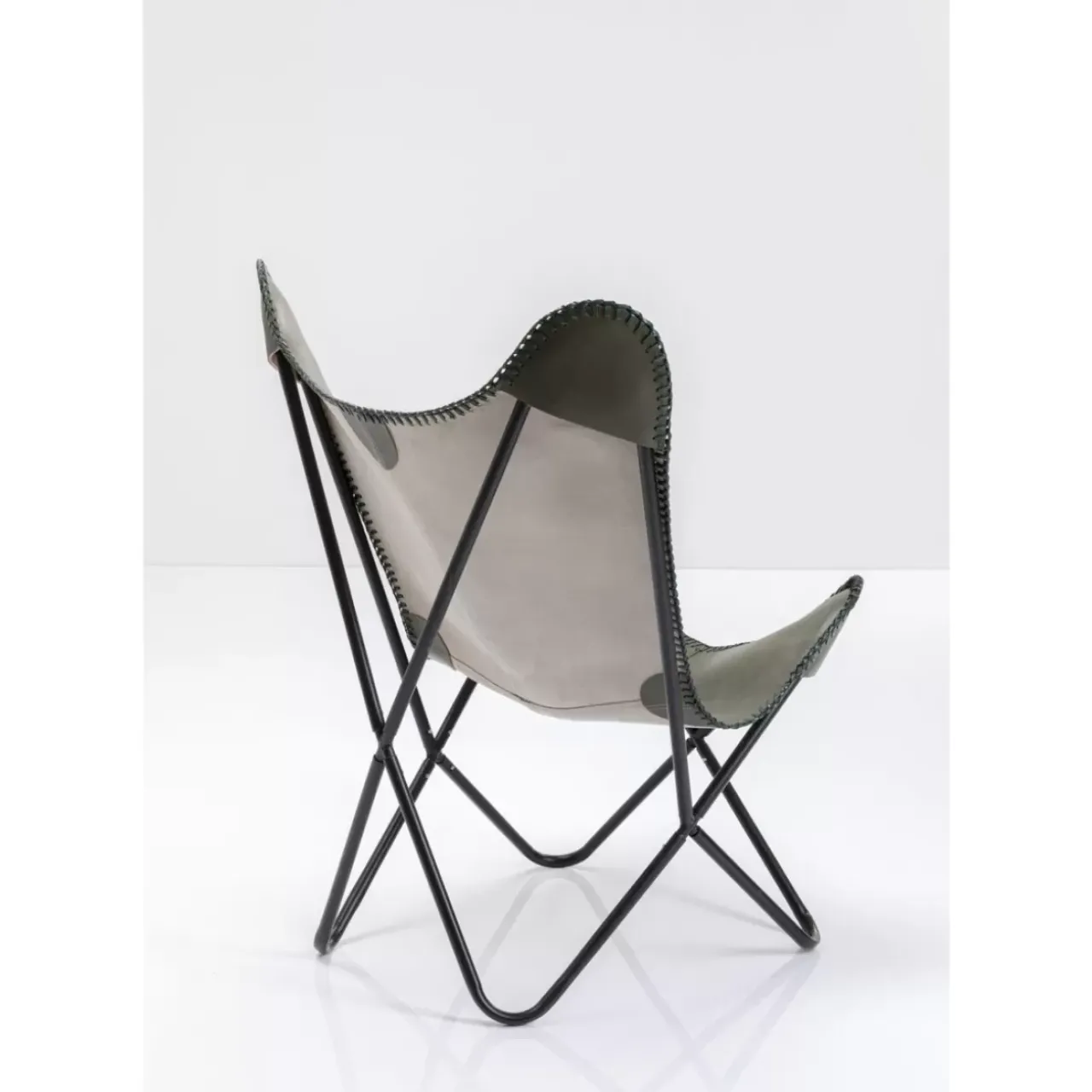 KARE Design Sessel-Sessel California Leder Khaki