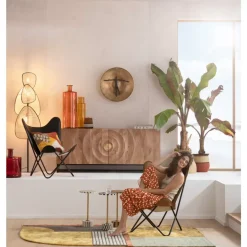 KARE Design Sessel-Sessel California Leder Schwarz