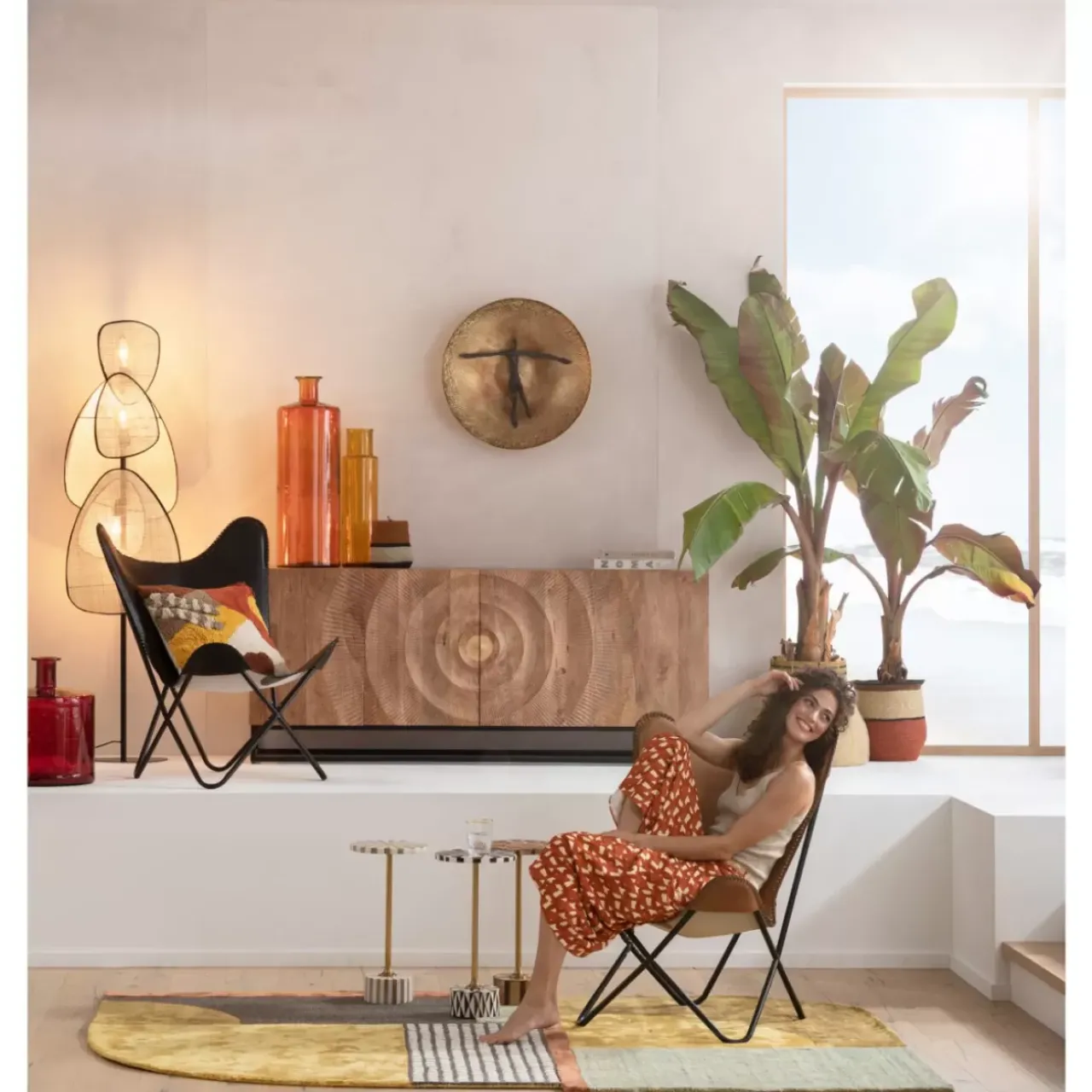 KARE Design Sessel-Sessel California Leder Schwarz