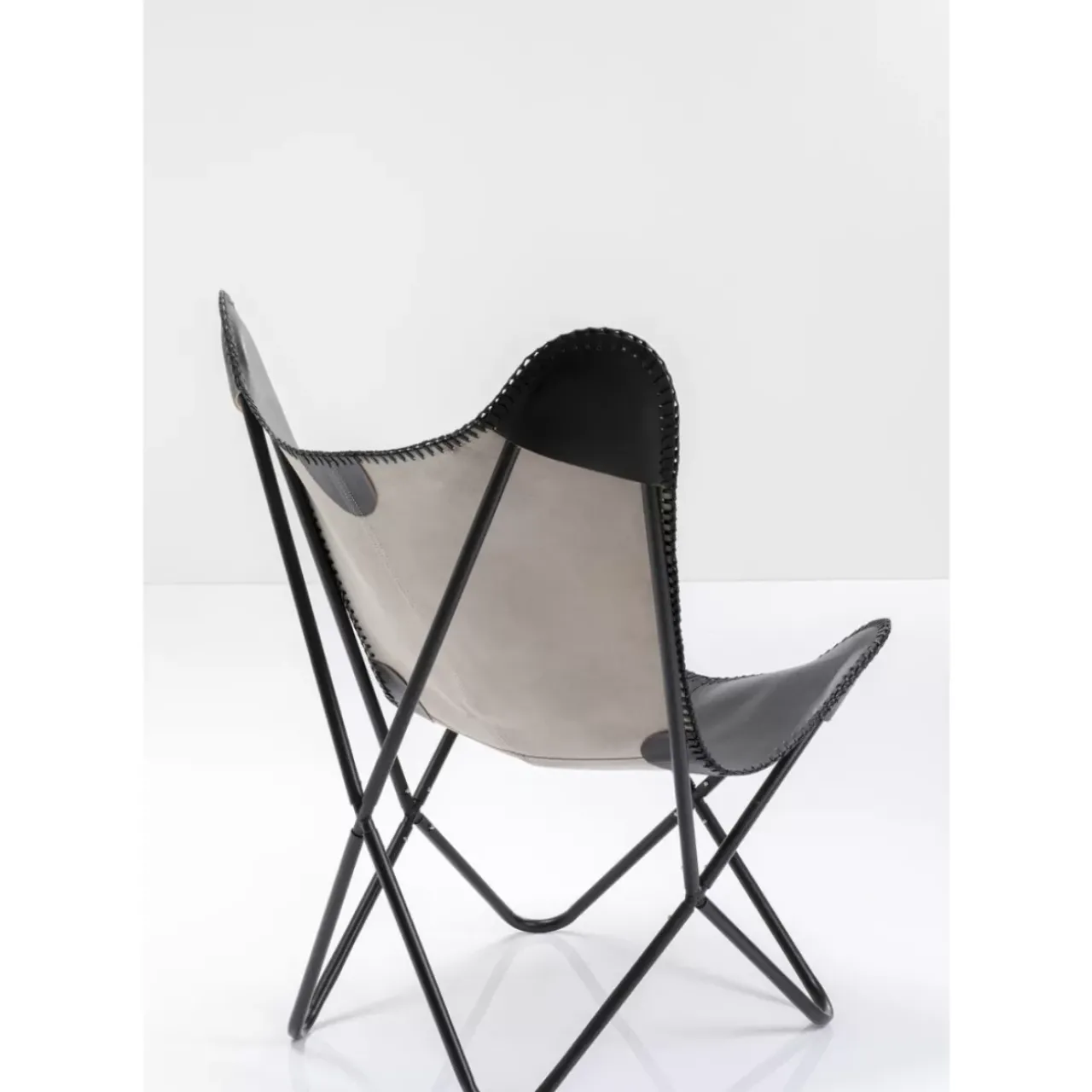 KARE Design Sessel-Sessel California Leder Schwarz