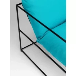 KARE Design Outdoormöbel-Sessel Cuby Garden Blau