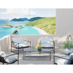 KARE Design Outdoormöbel-Sessel Cuby Garden Weis