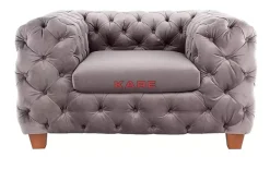 KARE Design Sessel-Sessel Desire Silbergrau