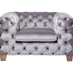 KARE Design Sessel-Sessel Desire Silbergrau