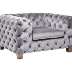 KARE Design Sessel-Sessel Desire Silbergrau