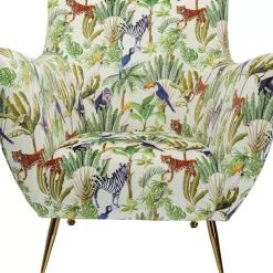 KARE Design Sessel-Sessel Goldfinger Tropical