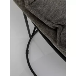 KARE Design Sessel-Sessel Mit Hocker Snuggle Grau (2/Tlg)