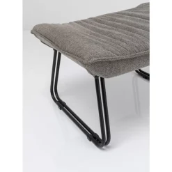 KARE Design Sessel-Sessel Mit Hocker Snuggle Grau (2/Tlg)