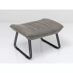 KARE Design Sessel-Sessel Mit Hocker Snuggle Grau (2/Tlg)