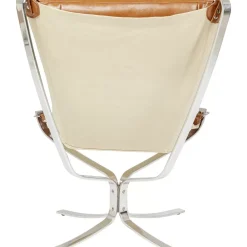 KARE Design Sessel-Sessel Mit Hocker Washington Braun