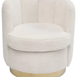 KARE Design Sessel-Sessel Silhouette Fur Weiss