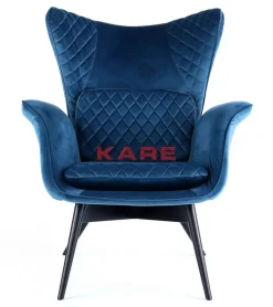 KARE Design Sessel-Sessel Tudor Velvet Petrol