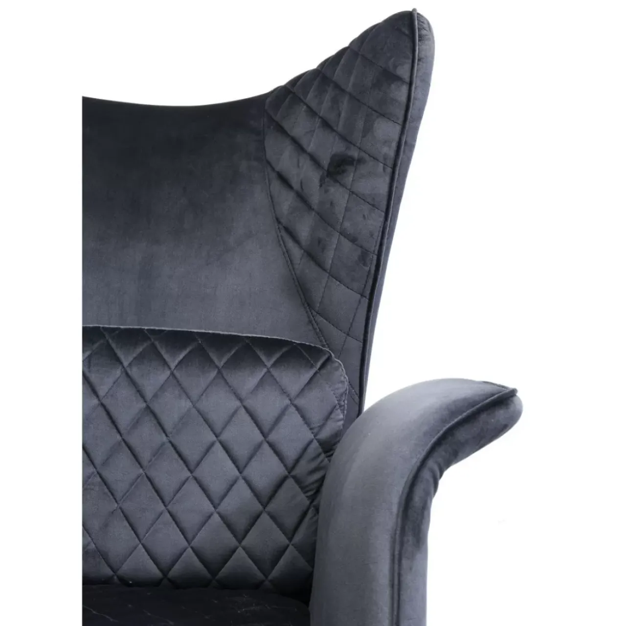 KARE Design Sessel-Sessel Tudor Velvet Schwarz