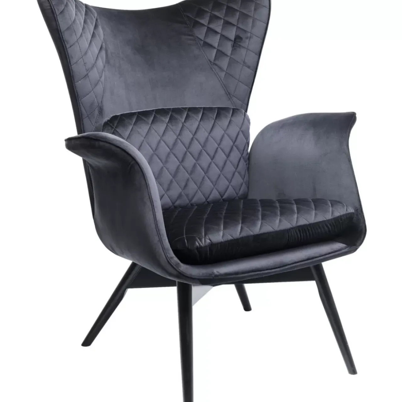 KARE Design Sessel-Sessel Tudor Velvet Schwarz