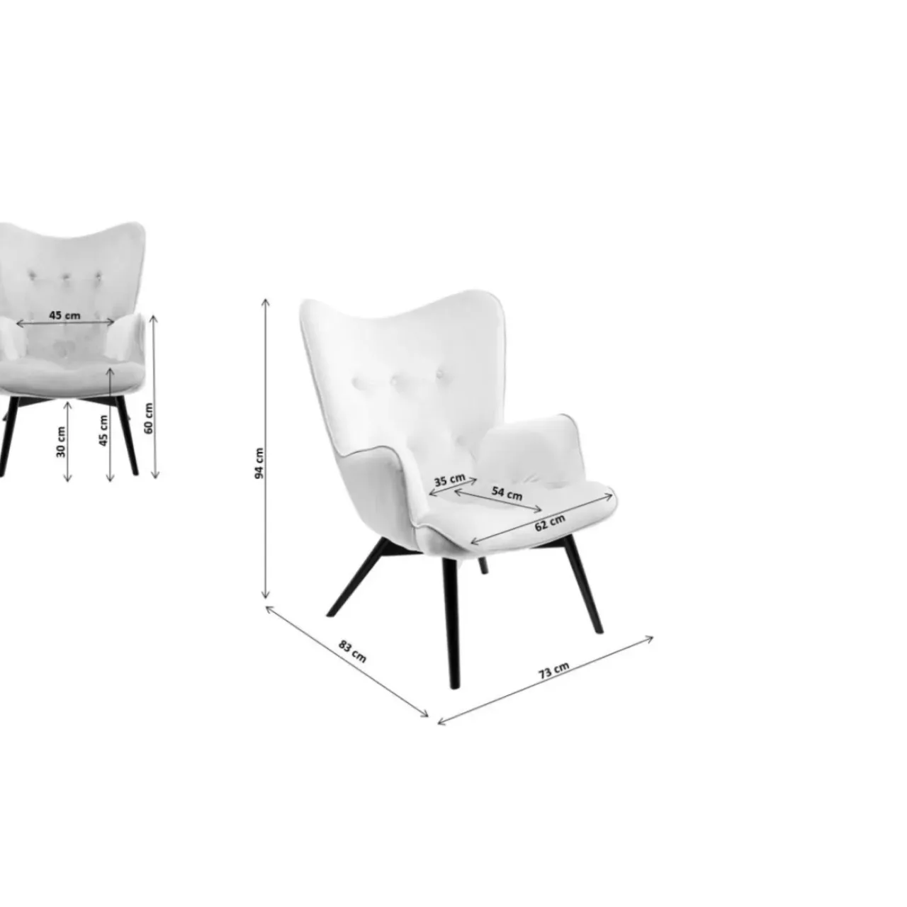 KARE Design Sessel-Sessel Vicky Ecru