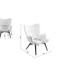 KARE Design Sessel-Sessel Vicky Loco Grau