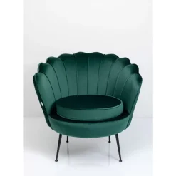 KARE Design Sessel-Sessel Water Lily Black Dunkelgrun