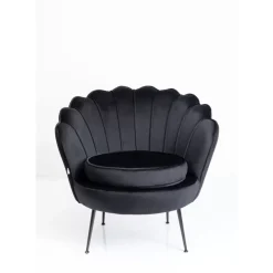 KARE Design Sessel-Sessel Water Lily Black Schwarz