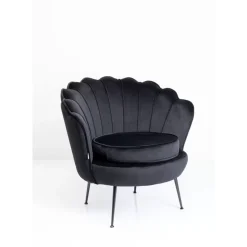 KARE Design Sessel-Sessel Water Lily Black Schwarz