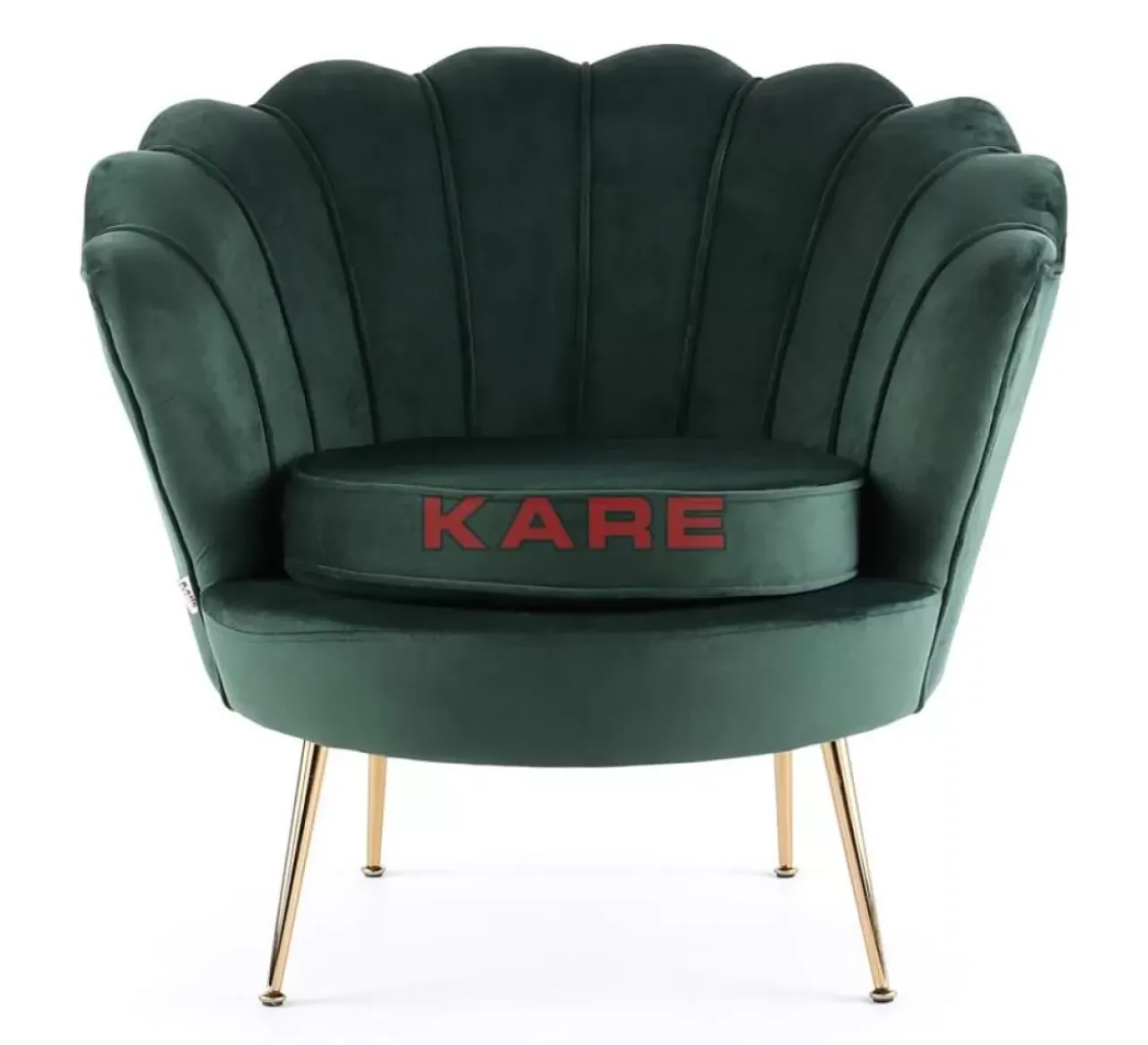 KARE Design Sessel-Sessel Water Lily Dunkel Grun