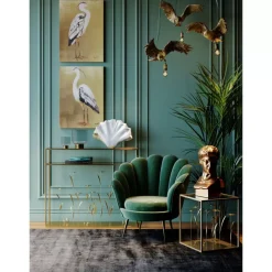 KARE Design Sessel-Sessel Water Lily Dunkel Grun