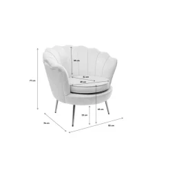 KARE Design Sessel-Sessel Water Lily Gelb