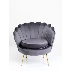 KARE Design Sessel-Sessel Water Lily Gold Grau