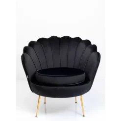 KARE Design Sessel-Sessel Water Lily Gold Schwarz