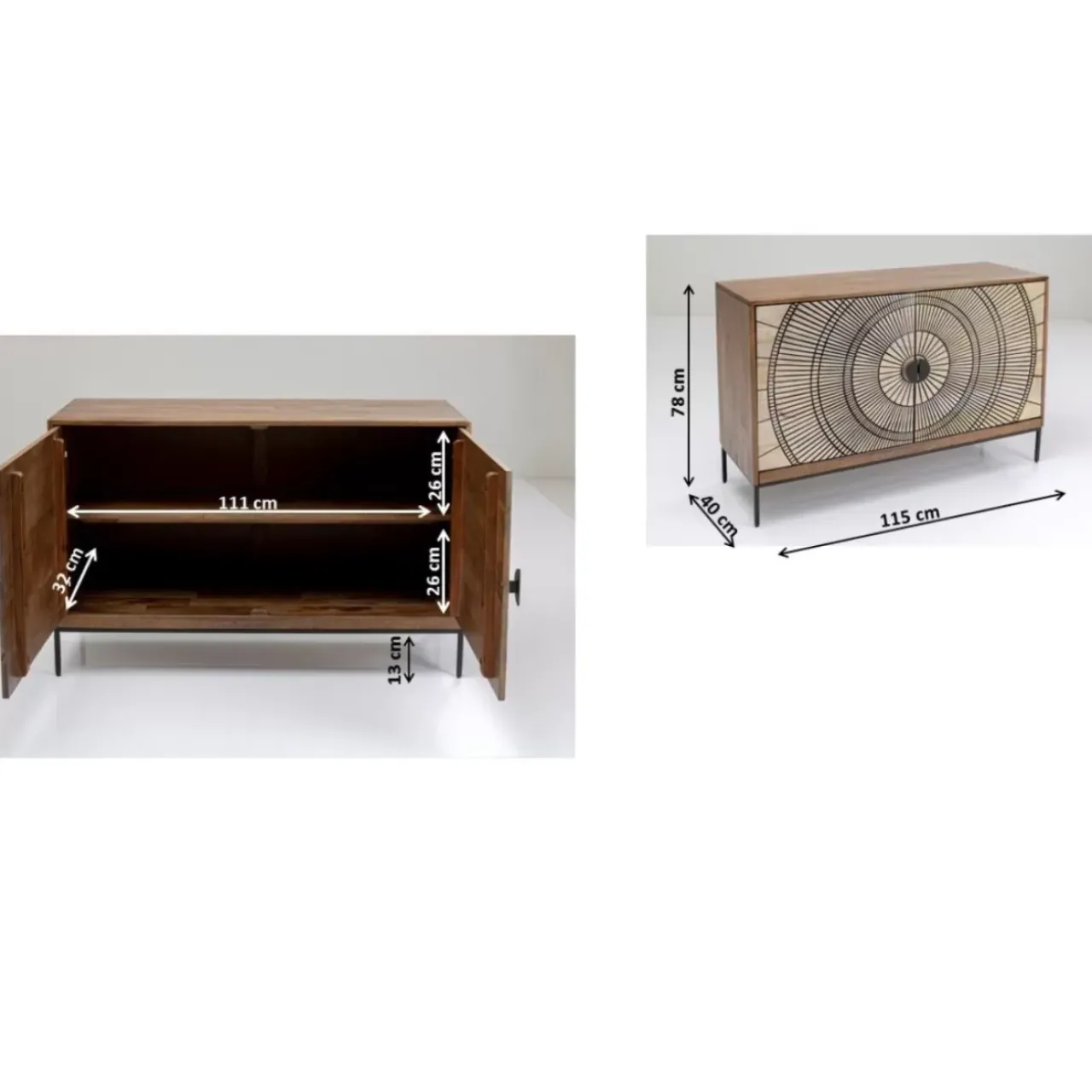 KARE Design Kommoden & Sideboards-Sideboard Eye Of Tiger 115