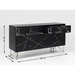 KARE Design Kommoden & Sideboards-Sideboard Gold Vein