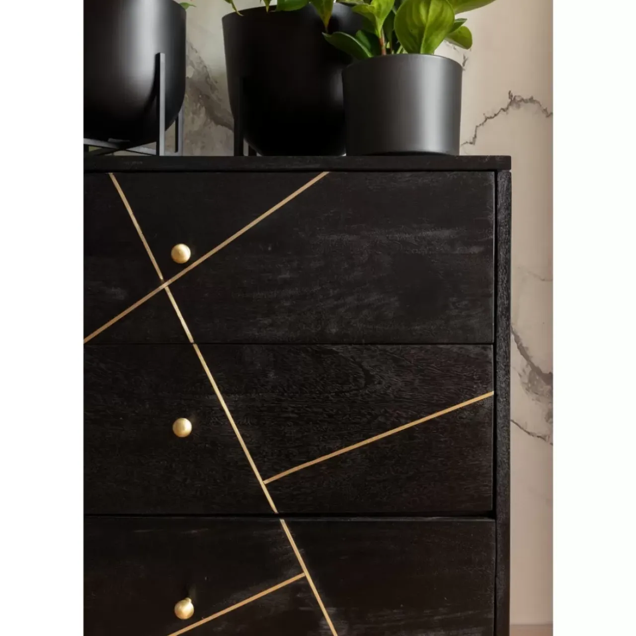 KARE Design Kommoden & Sideboards-Sideboard Gold Vein