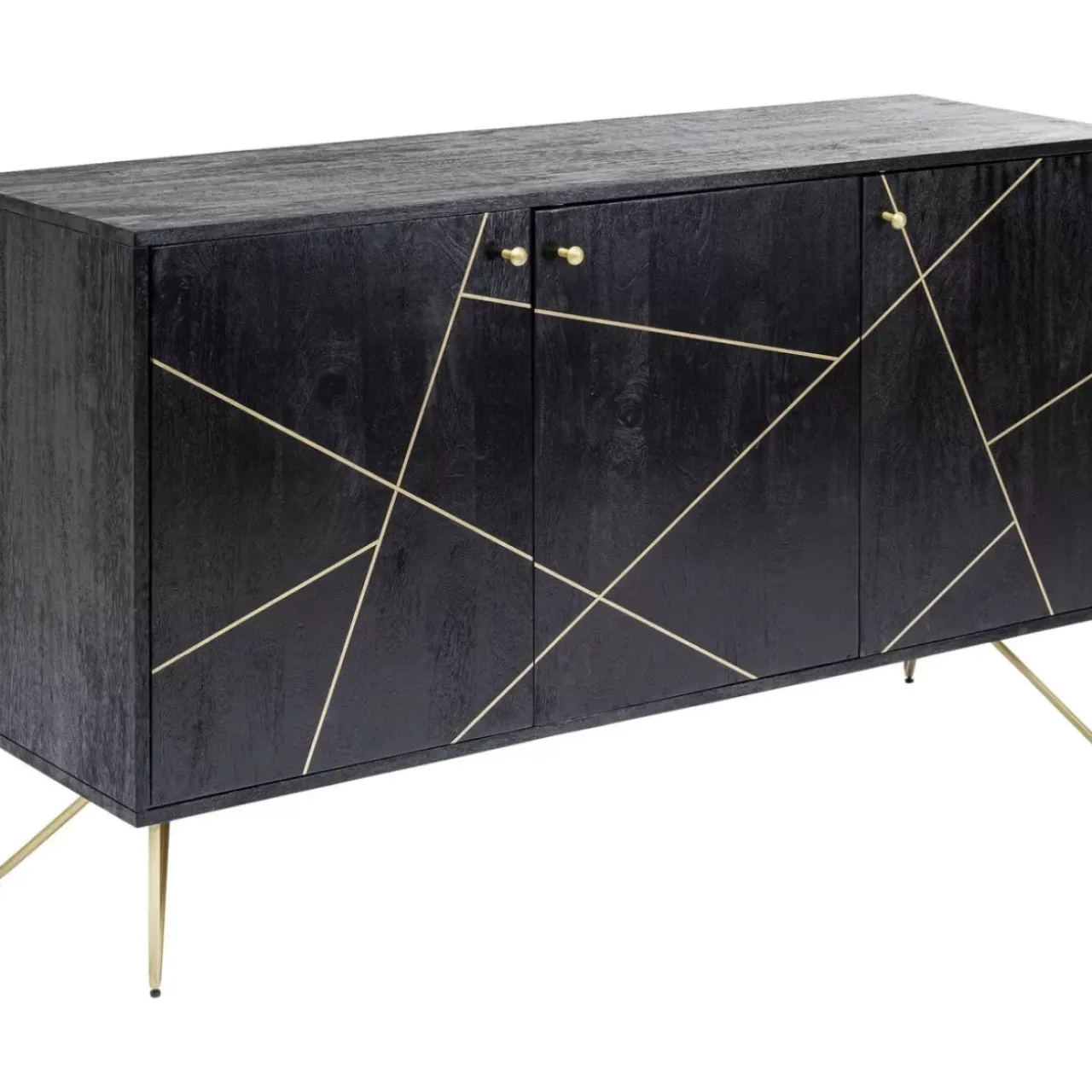 KARE Design Kommoden & Sideboards-Sideboard Gold Vein 3 Turig 145X82Cm