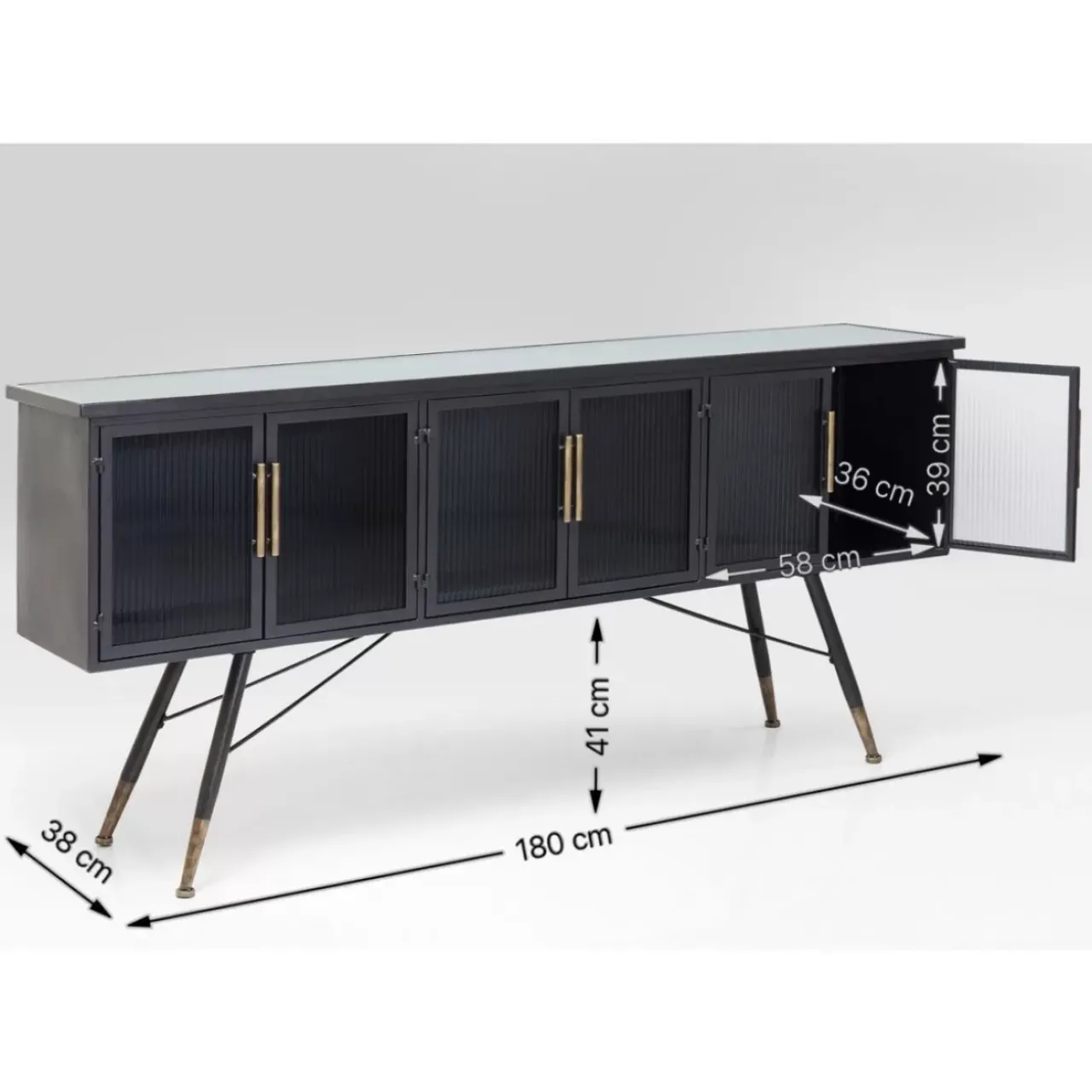 KARE Design Kommoden & Sideboards-Sideboard La Gomera 6 Turen