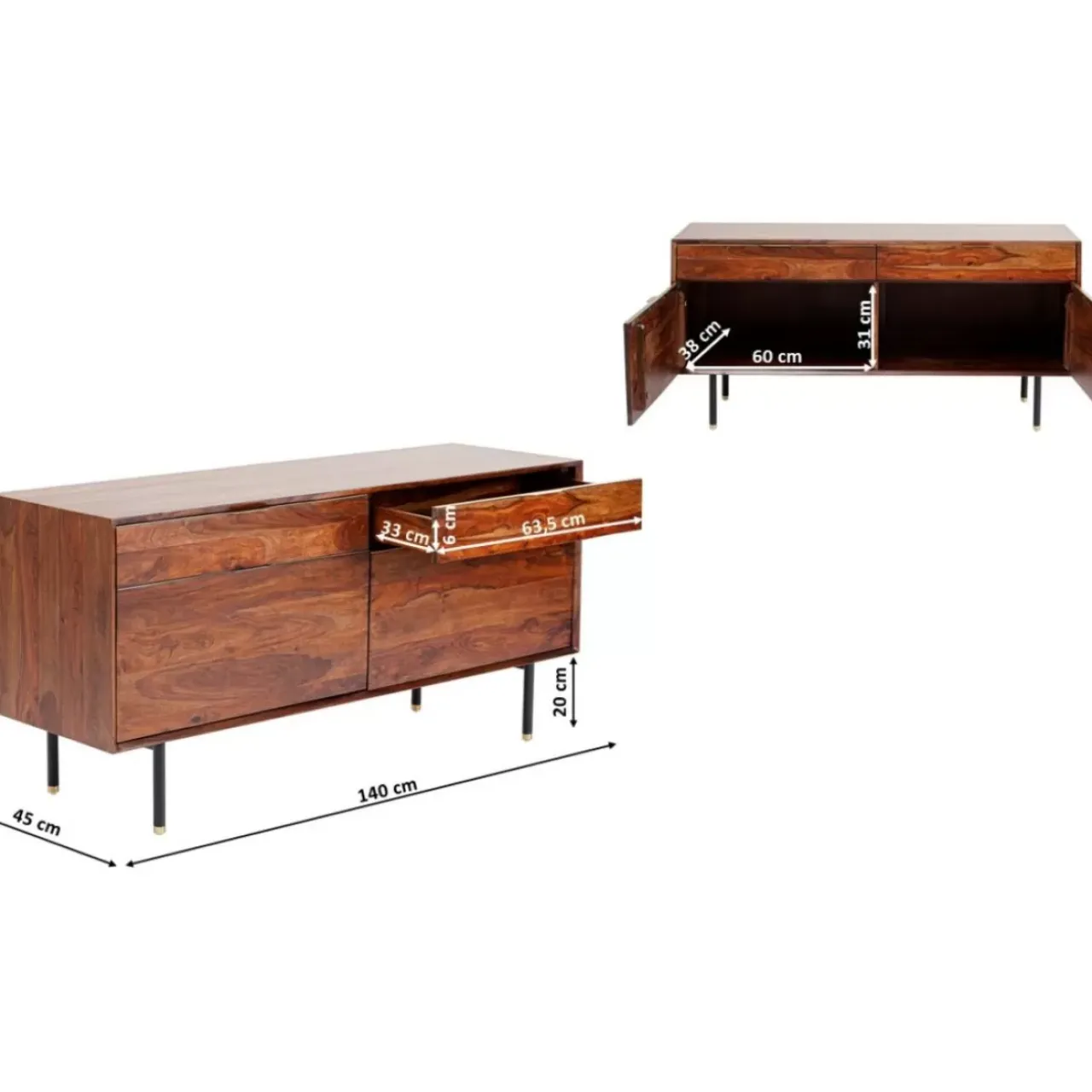 KARE Design Kommoden & Sideboards-Sideboard Ravello 140