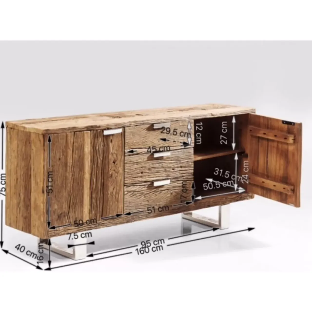 KARE Design Kommoden & Sideboards-Sideboard Rustico