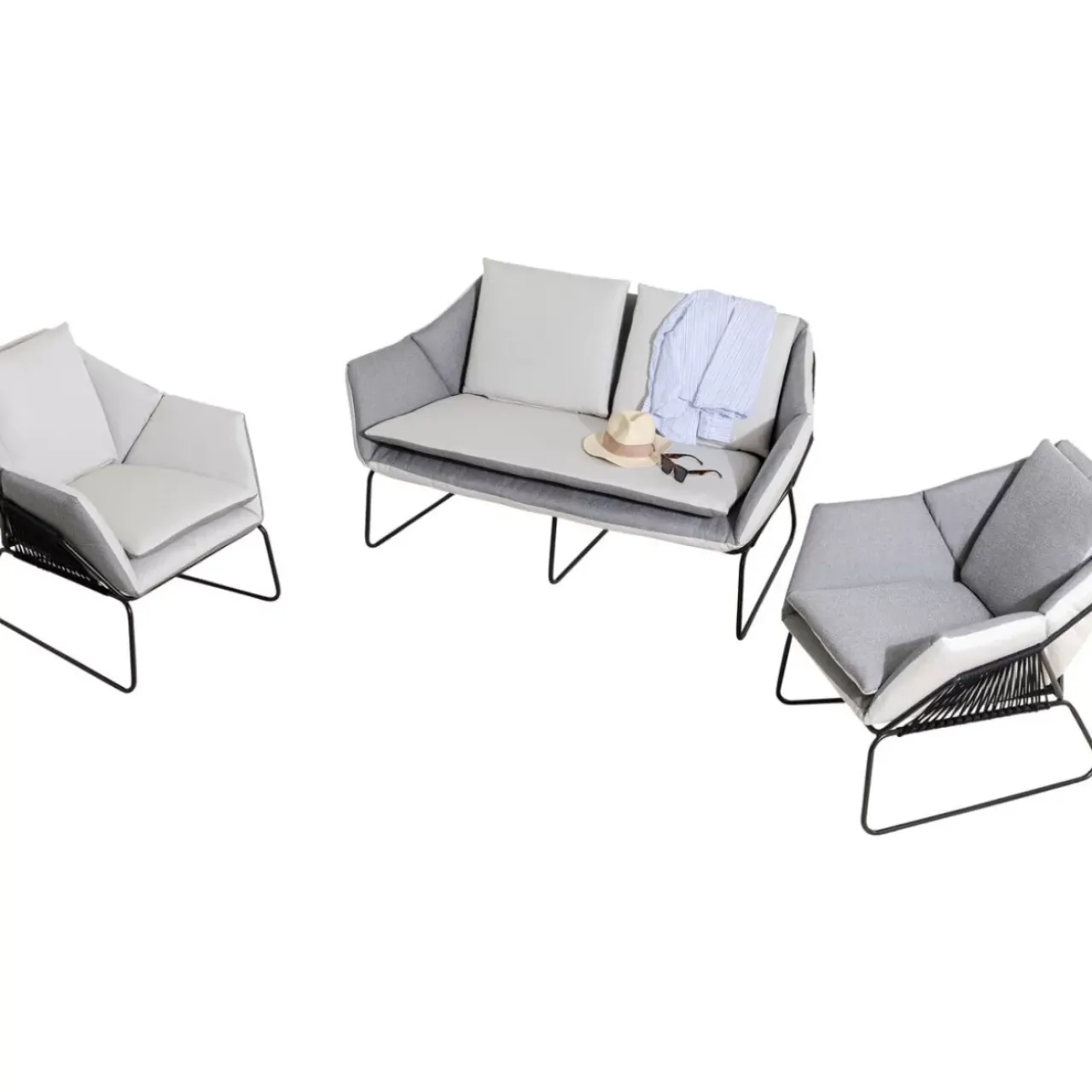 KARE Design Outdoormöbel-Sitzgruppe Bondi Beach (3/Tlg.)