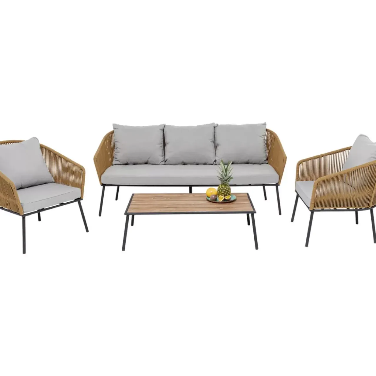 KARE Design Outdoormöbel-Sitzgruppe Elba (4-Tlg.)