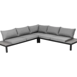 KARE Design Outdoormöbel-Sitzgruppe Holiday Schwarz (4-Tlg.)