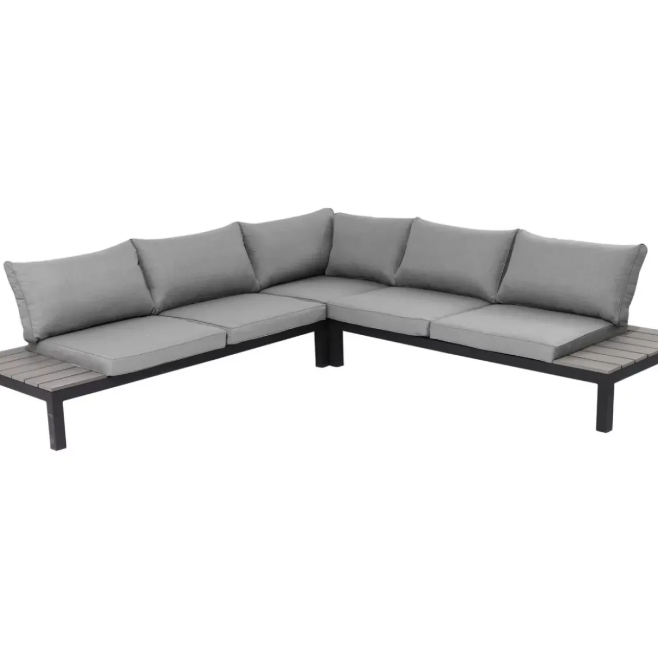 KARE Design Outdoormöbel-Sitzgruppe Holiday Schwarz (4-Tlg.)