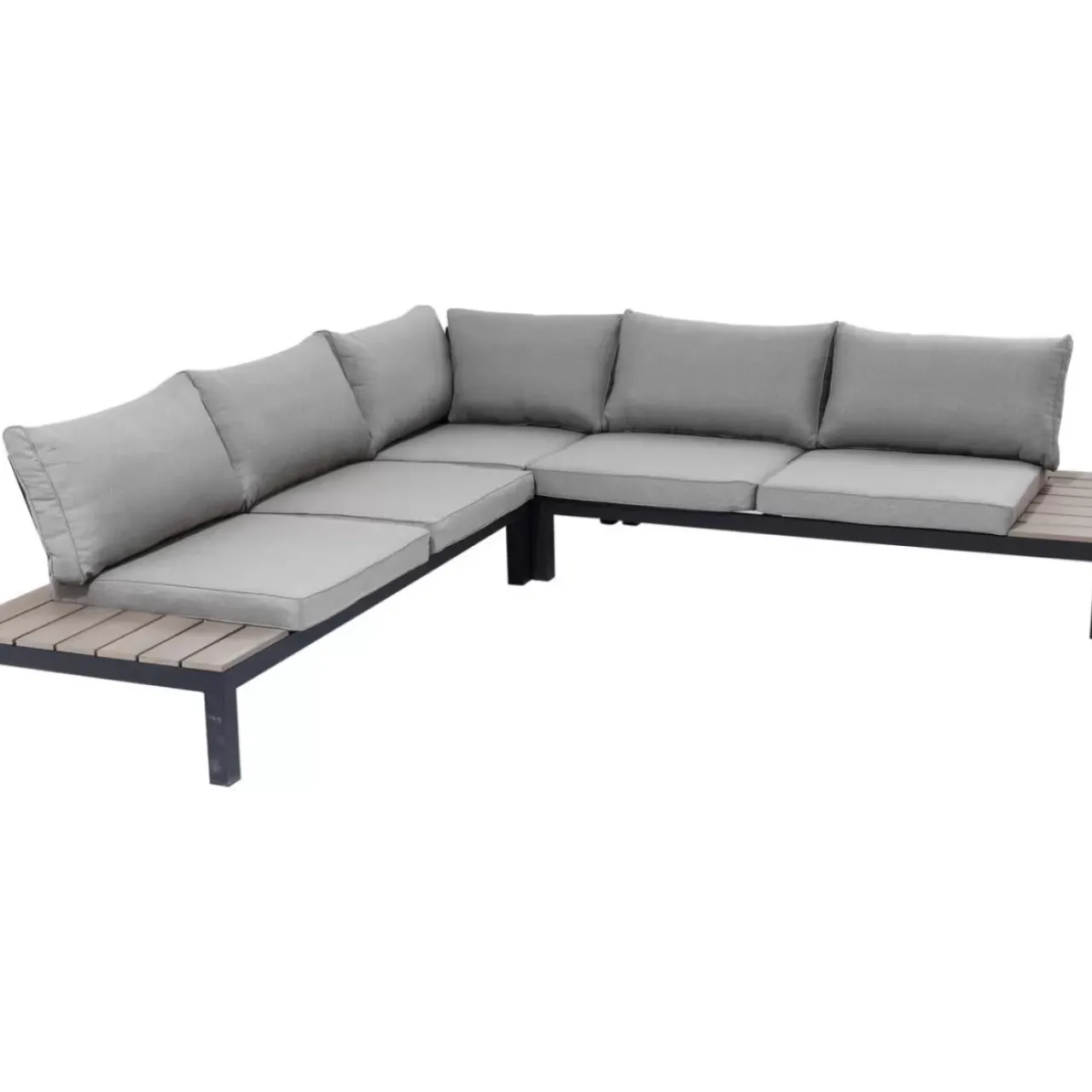 KARE Design Outdoormöbel-Sitzgruppe Holiday Schwarz (4-Tlg.)