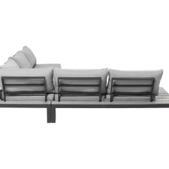 KARE Design Outdoormöbel-Sitzgruppe Holiday Schwarz (4-Tlg.)