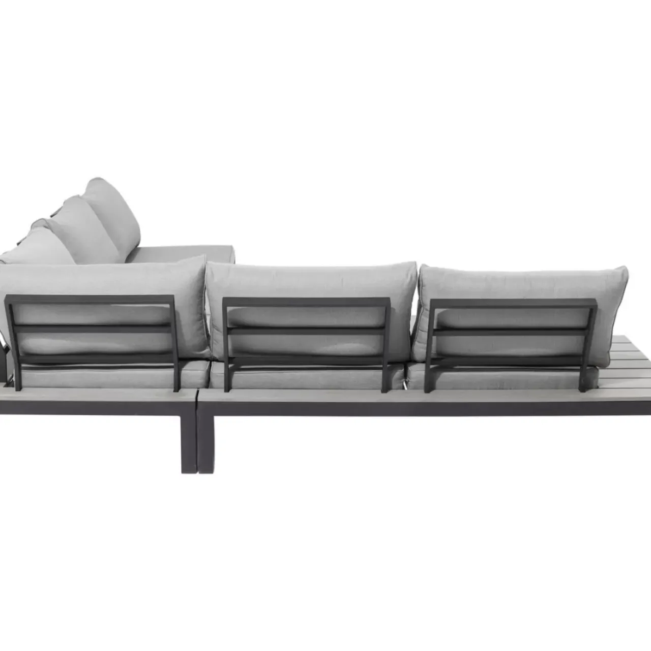 KARE Design Outdoormöbel-Sitzgruppe Holiday Schwarz (4-Tlg.)