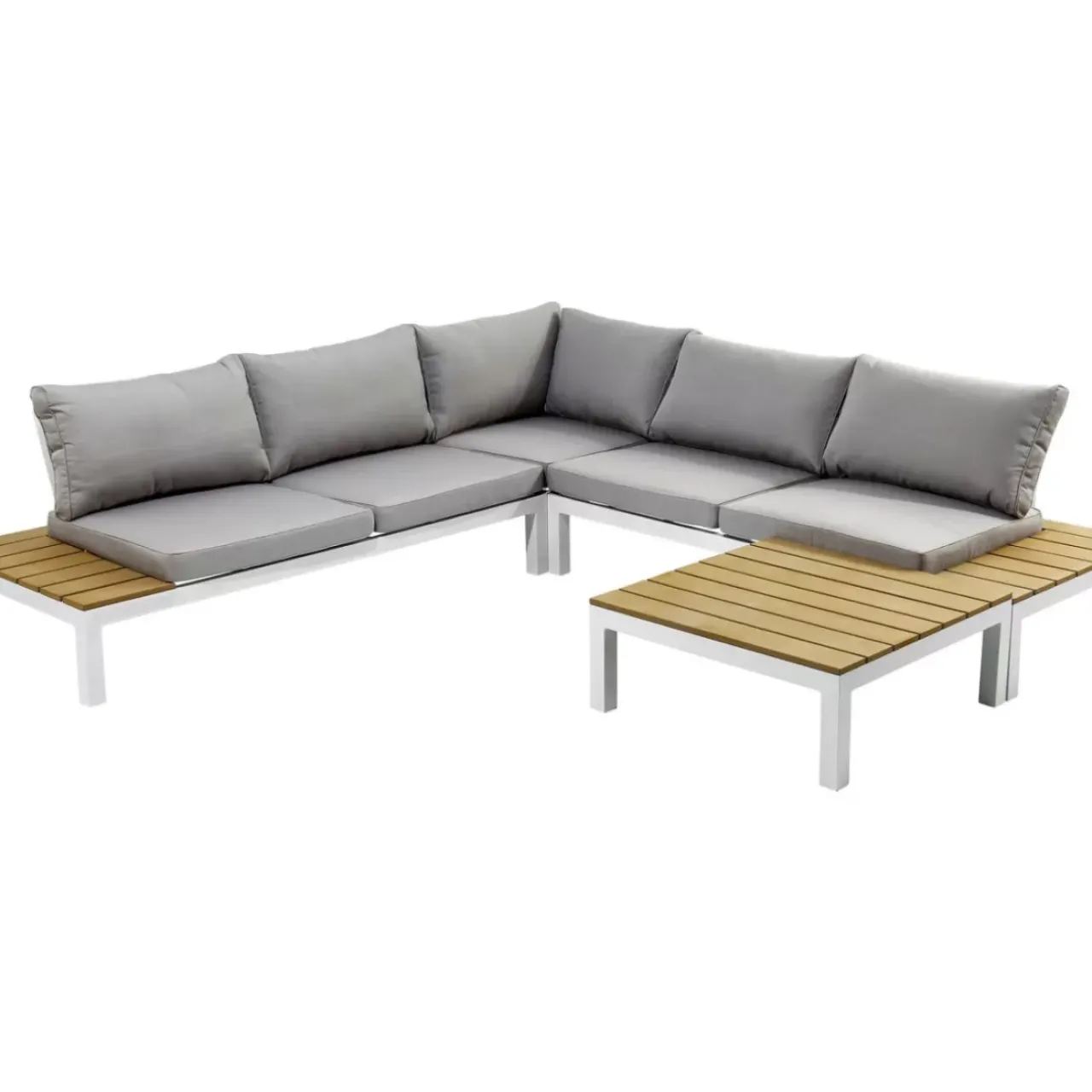 KARE Design Outdoormöbel-Sitzgruppe Holiday Weiss (4-Tlg.)