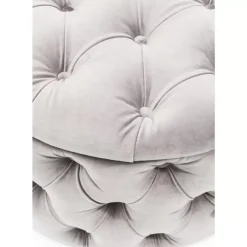 KARE Design Sitzbänke-Sitztruhe Desire Rund Silbergrau